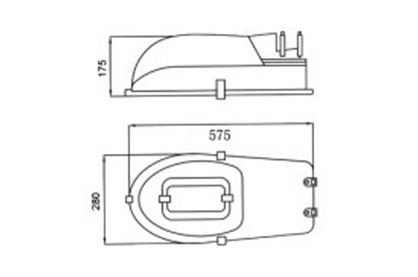 2PI Lampada ad induzione Street Light
